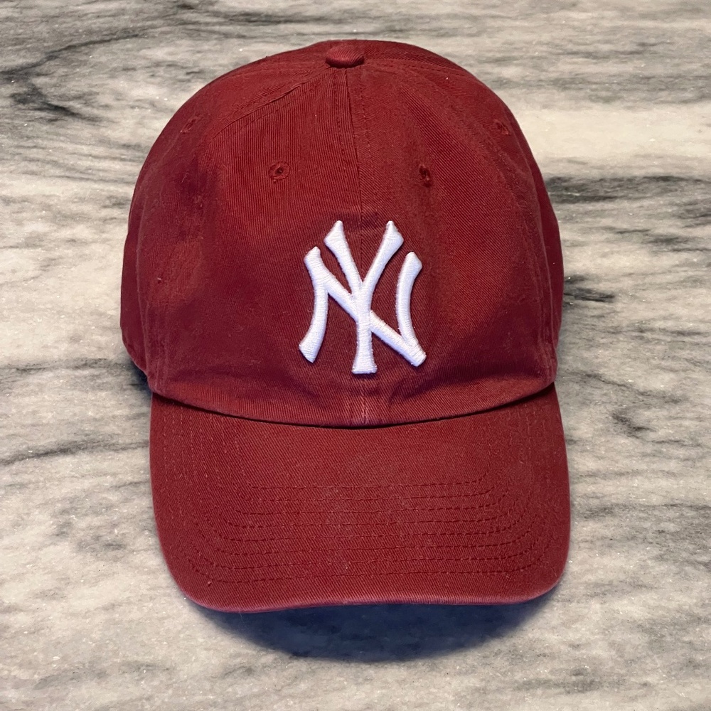 New York Yankees Maroon Hat One Size